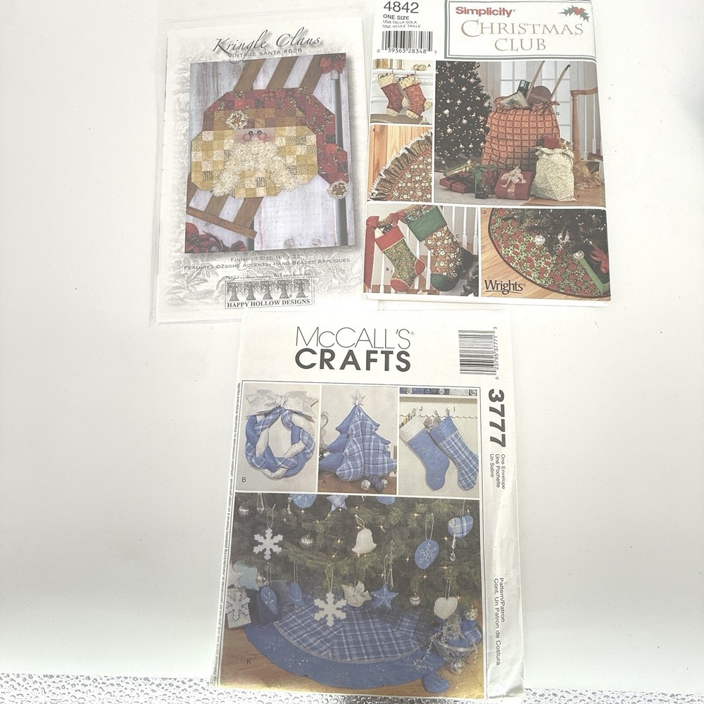 McCalls Simplicity Crafts Pattern for Christmas Decor Kringle 3777 Uncut-FF‎